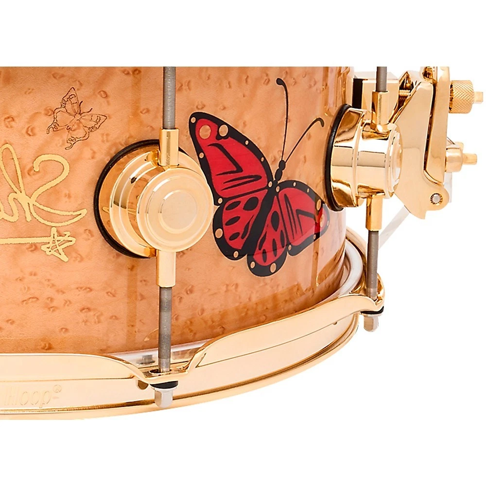 DW Collector's Sheila E. Icon Snare Drum - 5.5 inches x 13 inches, Sheila E. Tribute Inlays