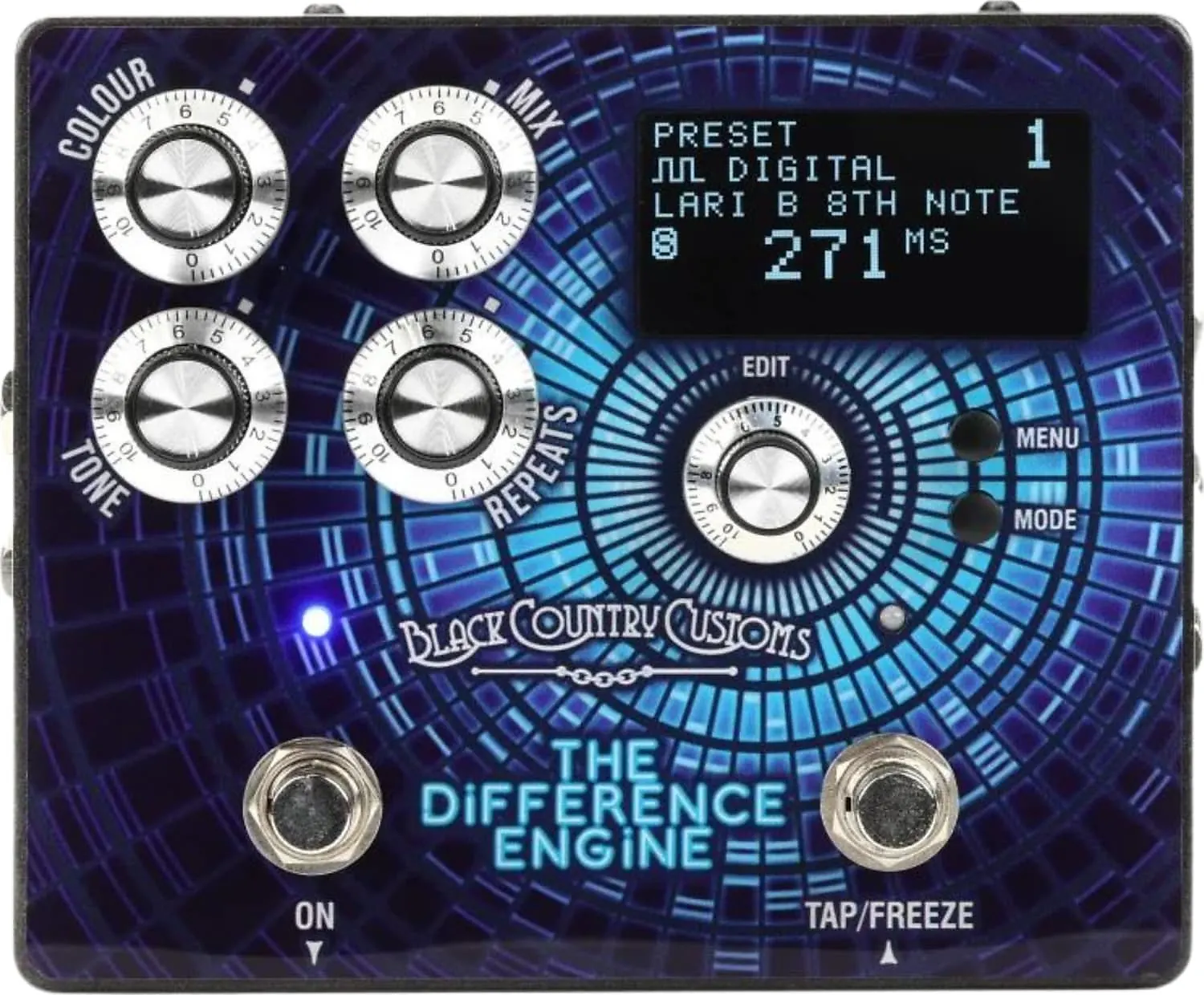 Laney Black Country Customs The Difference Engine Delay Effects Pedal