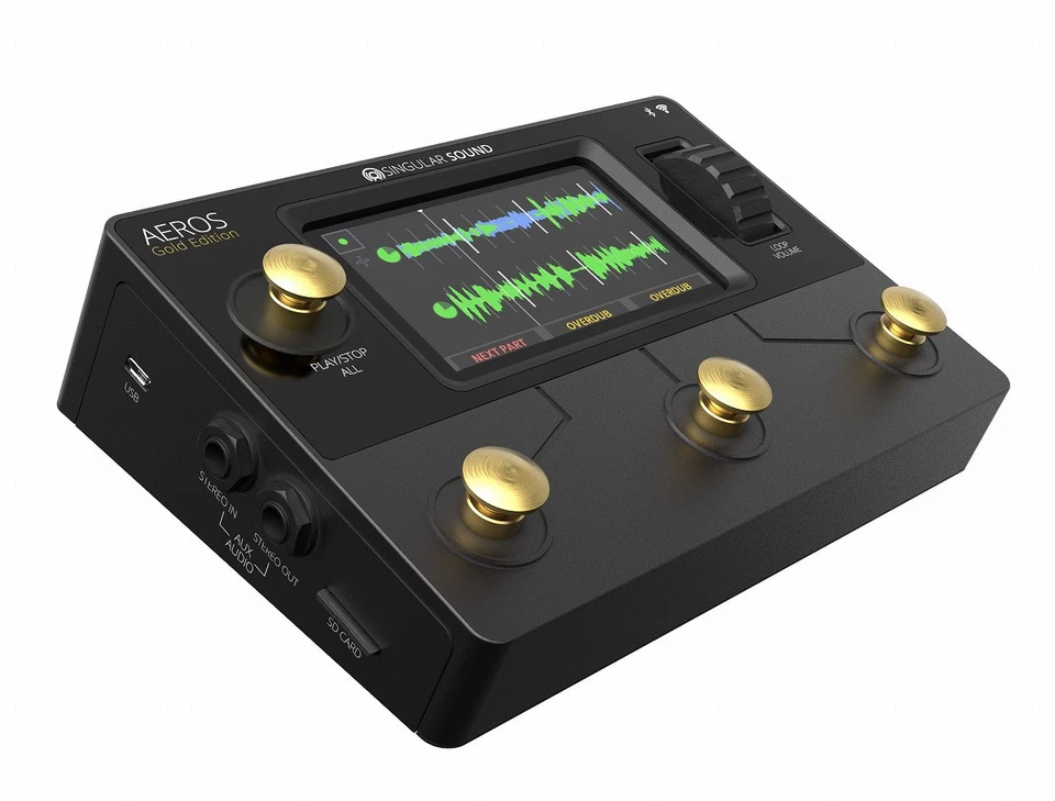 Singular Sound Aeros Loop Studio Gold Edition Stereo Looper Pedal