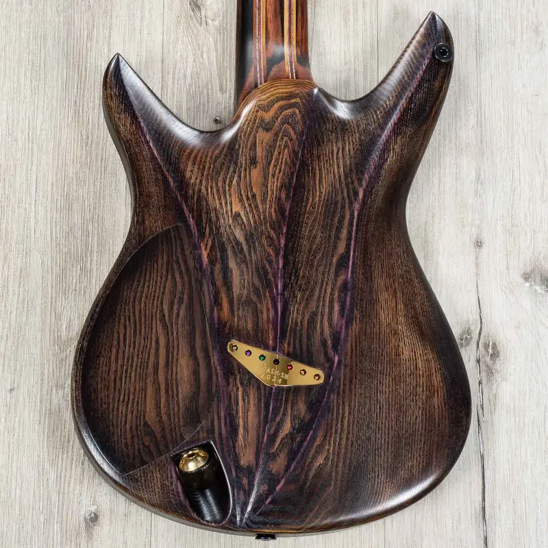 Ereshkigal Original Series Urash Sword Breaker 7-String Baritone Multi-Scale Guitar, Resin Art Burl