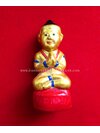 กุมารทอง (หลวงพ่อเปิ่น) วัดบางพระ จ.นครปฐม เนื้อดิน ขนาดตั้งบูชาสูง 3 นิ้ว สีทองฐานแดง (โชว์)