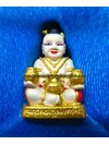 กุมารทอง อุดมทรัพย์ วัดบางพระ (หลวงพ่อเปิ่น) จ.นครปฐม แบบเพ้นสี เนื้อโลหะ ขนาดพกพา สูง 3ซม. ฐานกว้าง 2ซม. (พร้อมกล่องเดิมจากวัด) ปี 2554