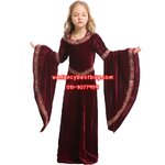 ชุดแฟนซีฮาโลวีนเด็กหญิง ชุดแวมไพร์ แบบผ้าคลุมพร้อมฮูด ชุดแดร๊กคูล่าหญิงสำหรับงานแฟนซี วันฮาโลวีน VAMPIRES GIRL มีขนาด S120-130, M130-140, L 140-150