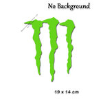 ((19x14cm)) สติ๊กเกอร์ ติดรถ ลาย รอย เล็บข่วน Monster