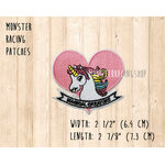 ตัวรีดติดเสื้อน่ารักๆ อาร์มรีดติดเสื้อ ลายการ์ตูน ม้ายูนิคอร์น สติ๊กเกอร์รีดติดเสื้อ