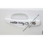 ((สีดำ)) สติ๊กเกอร์ ติด ที่จับประตู คิตตี้ Hello Kitty แต่งรถ