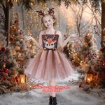 ชุดกวางเรนเดียร์ Raindeer สำหรับแฟนซีวันคริสมาส มี ขนาด M 100-110, XL 120-140