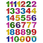 สติ๊กเกอร์ติดสนุก สติ๊กเกอร์สำหรับเด็ก สติ๊กเกอร์เสริมพัฒนาการและการเรียนรู้ของเด็ก สติ๊กเกอร์ลาย ตัวเลข 0-9