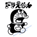 สติ๊กเกอร์ ติดกระจก ติดรถ ลายโดเรมอน