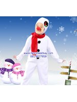 ชุดสโนว์แมน Snowman เป็น ชุดคริสมาส (รวมจมูกแดง 2.0 cm.) เนื้อผ้าสวย มีขนาด 110, 140