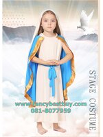 ชุดแฟนซีเด็กหญิง ชุดพระแม่มาเรีย Mary Mother of Jesus S 105-115, M115-130, L(130-145)