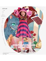 ชุดแฟนซีเด็ก แมวเชสเชียร์ อลิซ อิน อันเดอร์แลนด์ ALICE IN WANDERLAND มีขนาด S(100-120), M(120-135), L(135-145)