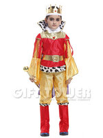 ชุดเจ้าชายแฟนซีเด็ก ชุดกษัตริย์สีทอง ผู้เลอโฉม มั่นคั่งหรือชุดพระราชา Luxurious King มีขนาด S, M, L, XL, 2XL(140-150)