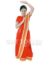 ชุดเประจำชาติอินเดียเด็กหญิง ชุดแฟนซีนานาชาติของอินเดีย ขนาด L, XL