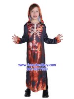 ชุดแฟนซีฮาโลวีน ชุดโครงกระดูก ชุดยมทูตสะท้อนแสง สำหรับ วันฮาโลวีน มีขนาด M, L, XL
