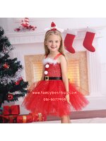 ชุดแซนตี้ Santy สำหรับแฟนซีวันคริสมาส มี ขนาด M 100-110, L 110-120, XL 120-140