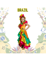 ชุดประจำชาติบราซิลหญิง Brazilian ชุดลาตินอเมริกา มีขนาด S105-115, M 115-125, L 125-135, XL135-145