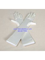 ถุงมือประกอบชุดแฟนซีเด็กหญิงหรือชุดเจ้าหญิง สีขาว Princess Glove