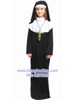 CLERANCE ชุดแฟนซีแม่นาง Nun or Sister ขนาดฟรีไซด์ สำหรับความสูง 125-145 ซม. (ไม่รวมสร้อย) ONLY DELIVERY