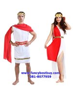 ชุดแฟนซีกรีกโรมัน สำหรับผู้ชายและผู้หญิง สำหรับใช้เป็นชุดประจำชาติอาณาจักรกรีกโรมัน ขนาดฟรีไซด์