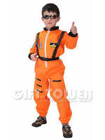 ชุดแฟนซีนักบินอวกาศเด็ก Astronaut สีส้ม มีขนาด L