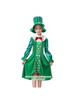 ชุดประจำชาติไอซ์แลนด์ สาวน้อยไอริช ชุดแฟนซีนานาชาติของไอซ์แลนด์ สีเขียว Size 130, 140