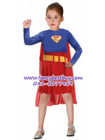 ชุดซูเปอร์เกิร์ล Super Hero Girl สีแดง ขนาด M