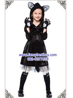 ชุดแฟนซีแมวดำ ชุดแฟนซีเด็ก CAT COSTUME ชุดแฟนซีสัตว์ มี ขนาด S(100-115), M(115-125), L(125-140)