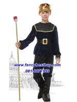 ชุดเจ้าชายแฟนซีเด็ก ชุดกษัตริย์สีน้ำเงินเข้ม หรือชุดพระราชา King มีขนาด M