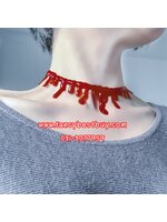 แผลปลอม เลือดปลอม เป็นแบบสร้อยคอ สำหรับประกอบชุดแดร๊กคูล่า สำหรับวันฮาโลวีน (ขายคู่กับชุดแฟนซี)