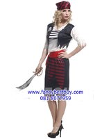 ชุดแฟนซีผู้หญิง ชุดโจรสลัดหญิง Pirates Girl ขนาดฟรีไซด์