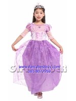 ชุดเจ้าหญิง ราพันเซล (Rapunzel) สีขาว สำหรับแฟนซีเด็กหญิง เทพนิยายในปราสาทดีสนีย์ Disney Princess ขนาด XL