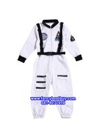 ชุดแฟนซีอาชีพในฝัน ชุดนักบินอวกาศ ชุดแฟนซีนักบินอวกาศเด็ก Astronaut สีขาว **โลโก้เป็นลายปัก ไม่ใช่สติกเกอร์** มีขนาด S (100-110)