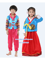 ชุดประจำชาติเกาหลี ชุดคู่เด็กชายและเด็กหญิง มี ขนาด 100, 110, 120, 130
