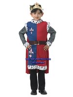 ชุดเจ้าชาย ชุดกษัตริย์โรมัน ชุดพระราชา สำหรับชุดแฟนซีเด็กชาย มีขนาด XS 100-110, S110-120 (เสื้อ+ผ้าคลุม+มงกุฎ) ไม่รวมกางเกง