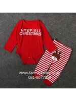 ชุดคริสมาสเด็กเล็กและเด็กทารก Christmas Costume สำหรับ เทศกาลวันคริสมาส มีขนาด 70-95