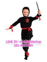 CLEARANCE ชุดแฟนซีเด็กนินจาผู้ไม่แพ้ใตร สีดำ Undefeatable Black Ninja มีขนาด M