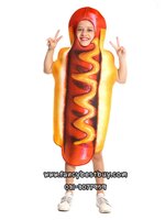 ชุดแฟนซีอาหาร ชุดฮอทดอก ชุดแฟนซีเด็ก Hotdog Costume เป็นชุดแฟนซีเด็กหรือชุดมาสคอต สำหรับการแสดง ใช้ได้ทั้งเด็กชายหญิง สำหรับเด็ก 110-140 ซม.