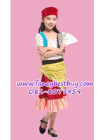 ชุดโจรสลัด เด็กหญิง แฟนซี ขนาด M, L