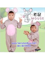 ชุดแฟนซีหนู ชุดแฟนซีสัตว์เด็ก ใช้ได้ทั้งเด็กชายหญิง แบบนี้เป็นสวมจากด้านหลัง มี ขนาด 110, 120