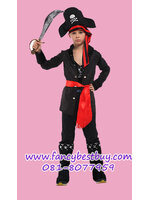 ชุดแฟนซีเด็กเจ้าชายโจรสลัด Caribbean Pirate มีขนาด L