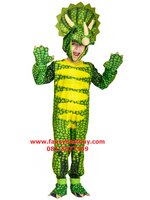 ชุดไดโนเสาร์ สีเขียว Green Dinosaur ชุดแฟนซีสัตว์เด็ก ใช้ได้ทั้งเด็กชายหญิง มี ขนาด M 120-135, L 135-150