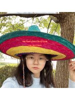 หมวกประจำชาติเม็กซิโก Mexico หมวก หลากสี ขนาดใหญ่ กว้าง 53/รอบศรีษะ60/สูง 20 ซม