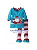 ชุดคริสมาสเด็กหญิง เสื้อลาย SANTA+กางเกง Christmas Costume สำหรับ เทศกาลวันคริสมาส มีขนาด 90, 100, 110, 120, 130