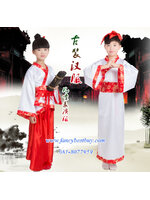 ชุดประจำชาติจีน ชุดจีนย้อยยุค ชุดบัณฑิตจีนคู่เด็กชายและเด็กหญิง มี ขนาด 110, 120, 130