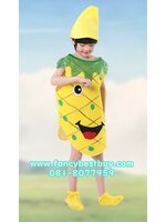 ชุดแฟนซีผลไม้ ชุดสับปะรด Pineapple Costume เป็นชุดแฟนซีการแสดงสำหรับเด็ก ใส่ได้ทั้งชายและหญิง ขนาดฟรีไซด์ เหมาะกับสูง 100-130 ซม.