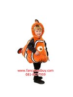 ชุดปลานีโม่ เป็นชุดแฟนซีสัตว์ใต้ทะเล สำหรับการแสดง ใช้ได้ทั้งเด็กชายหญิง ตัวชุดเสริมสำลีด้านใน นิ่มมากเหมือนหมอน ขนาด XS 80-90, S 90-100