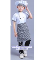 ชุดพ่อครัว ชุดแม่ครัว ชุดเชฟ ชุดChef แขนสั้นสีขาว ใช้งานได้จริง ใช้ได้ทั้งเด็กชายและเด็กหญิง (เสื้อสีขาว+หมวก+ผ้ากันเปื้อน ) มีขนาดสำหรับ 90-150 ซม.