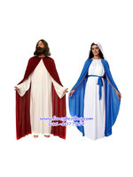 ชุดแฟนซีผู้ชายผู้หญิง Jesus and พระแม่มาเรีย Mary Mother of Jesus ขนาดฟรีไซด์