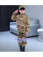 ชุดอาชีพในฝัน ชุดทหารพราน ใส่ได้ทั้งชายและหญิง Boy and Girl Soldier ขนาด M 120-130, L 130-145